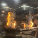 炭火焼鳥わだち - すんごい火力