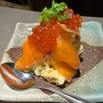 なきざかな - いくらとサーモンのポテトサラダ