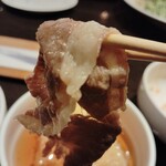 火鍋 小肥羊 - 豚バラ肉（アップ）