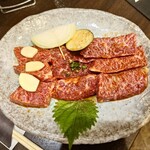 炭火焼肉 大歓 - ハラミ三種盛り