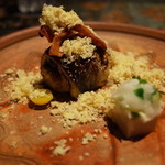 龍吟 - 備長炭焼き 秋刀魚 秋茄子 銀杏 栗の粉