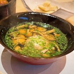 日本料理 山崎 - ⚫︎鰻真丈と肝のお椀