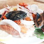 松島イタリアン トト - 塩釜魚介のサラダ