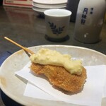 串揚げ酒場 仲丸 - まぐろのねぎま串 タルタルのせ