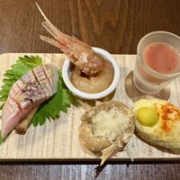 上六ワイン - 前菜盛り合わせ