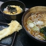 ゆで太郎 - 親子丼セット＋イカ天