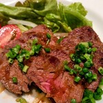 完全個室×海鮮和食 新鮮組 - 特製だれに漬け込んだ和牛ハラミのステーキアップ