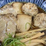 麺屋 鶏楽 - 朝らーめん600円つくね150円中盛無料