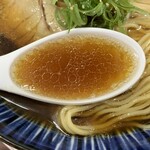 麺屋 鶏楽 - 朝らーめん600円つくね150円中盛無料