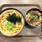 足柄麺処 - 駿河湾産生桜海老漬け丼セット