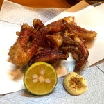 季節料理 よし野 - イカゲソ揚げ