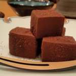 日本料理 たかむら - チョコこんにゃく？