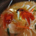 幸楽苑 - 唐辛子投入