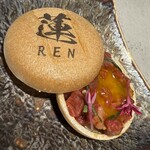 和牛料理 蓮 - ユッケ最中