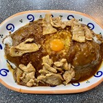 カレーとハンバーグの店 バーグ 戸部店 - スタミナカレー生卵入り　大盛(1,200円)