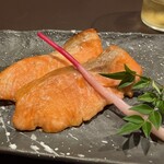 居酒屋 三つ鉢 - サーモンのみそ漬け焼き