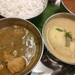 マリニ南インド - チキンカレー、卵カレー