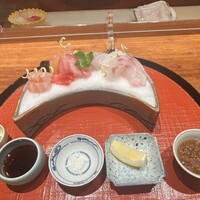 和やまむら - お造り　トロ　甘海老　鯛　イカ