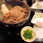 極浄うどん うだま - 2014.11牛しゃぶぶっかけ小に温玉トッピング
