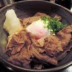 極浄うどん うだま - 2014.11牛しゃぶぶっかけ小に温玉トッピング