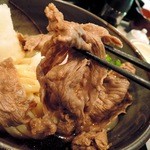 極浄うどん うだま - 2014.11牛しゃぶぶっかけ小に温玉トッピング