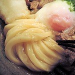 極浄うどん うだま - 2014.11牛しゃぶぶっかけ小に温玉トッピング
