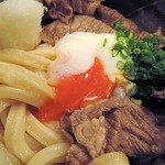 極浄うどん うだま - 2014.11牛しゃぶぶっかけ小に温玉トッピング