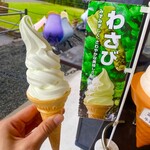 滝元屋 - ママは、わさび味！しっかりわさびのピリリとした爽やかさとミルクの濃厚さが喧嘩しないでうまく調和。めっちゃおいしかった。