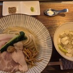 麺や くろえもん - 帆立昆布水つけ麺・白（￥１５００）