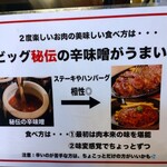 ビッグシェフ亭 - この｢辛味噌｣がなかなか味変として優秀で甘めのソースにはむっちゃ合いました❤️