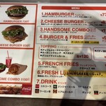 ハンサム バーガー - メニュー