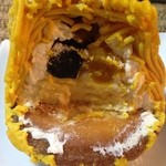 ル・パティシエ ヨコヤマ - 2014年9月：かぼちゃモンブラン(\385)…中には柔らかく煮込まれた南瓜が角切りで入っていました