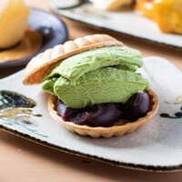 抹茶最中アイス