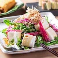 京豆腐と水菜の和風サラダ
