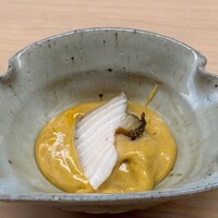 鮨 ゆきなり - 鮑と肝クリーム