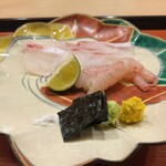 東茶屋 なかむら - もみじ鯛と甘海老
