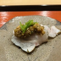 東茶屋 なかむら - 山口産のクエのたたき　ポルチーニ茸