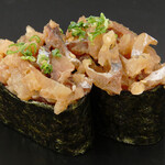 のん太鮨 - 鯵のなめろう軍艦