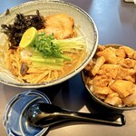 麺屋 AMORE - 濃厚秋刀魚まぜそば＆チャーシュー丼