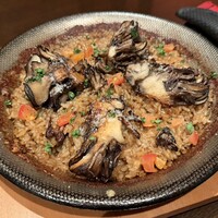 黒舞茸とポルチーニのパエリア