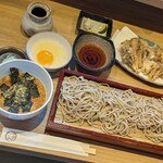 江戸そば マルノ - とろろ＆まいたけ天