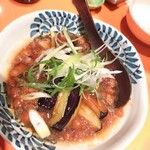 上野藪そば - 茄子となめこのみぞれ汁