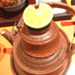 上野藪そば - 松茸の土瓶蒸し