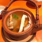 上野藪そば - 松茸の土瓶蒸し