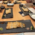 やまのい - 白焼　わさびと岩塩、すだちをしぼって