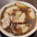 超多加水純手打ち麺 仁しむら - あぐー豚炭火吊るし焼きチャーシュー麺