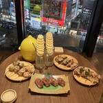 かちかちレモンサワー×野菜巻き串工房 ひかり - 