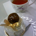 喫茶 佳扇 - 家で、モンブランを後日