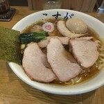 白河手打中華そば こすが - 焼豚ワンタン麺:1,500円