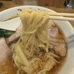 白河手打中華そば こすが - 手打ち縮れ麺